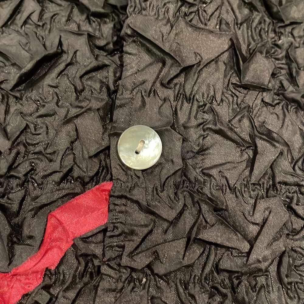 Reversible Textured Popcorn Ribbon Jacket Button Down Size Medium - Picture 4 of 11